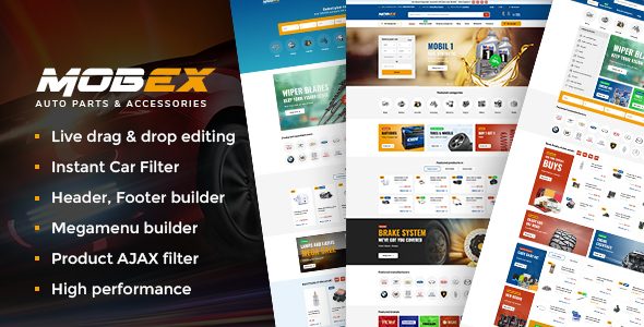 Mobex - Auto Parts WordPress Theme