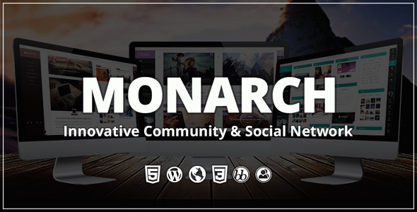 Monarch - Innovative WordPress Community Theme