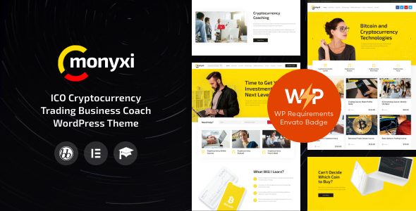 Monyxi | ICO Cryptocurrency Trading WordPress Theme