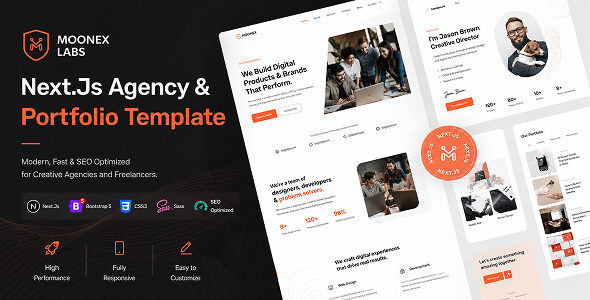 Moonex - AI Agency & AI Portfolio NextJs Template