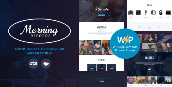Morning Records - Radio, Music Sound Studio WordPress Theme
