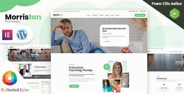 Morriston - Psychologist & Counseling WordPress Theme