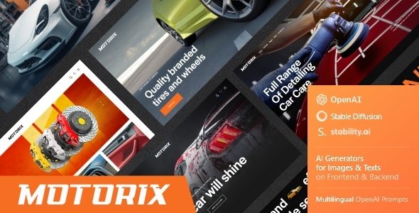 Motorix — Car Repair Auto Garage WordPress Theme + Online Store
