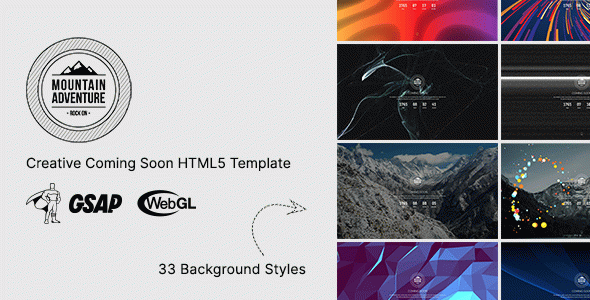 Mountain - Creative Coming Soon HTML5 Template