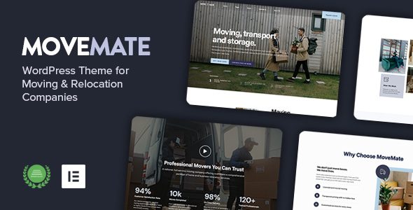 MoveMate - Moving Company WordPress Theme