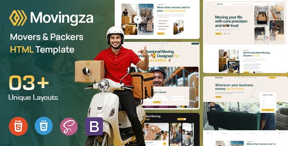 Movingza - Movers & Packers HTML