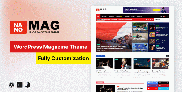 NanoMag - Responsive WordPress Magazine Theme