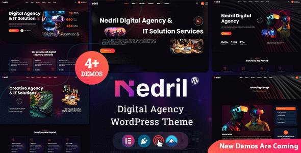 Nedril - Digital Agency Elementor WordPress Theme