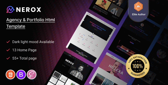 Nerox - Agency & Portfolio HTML Template