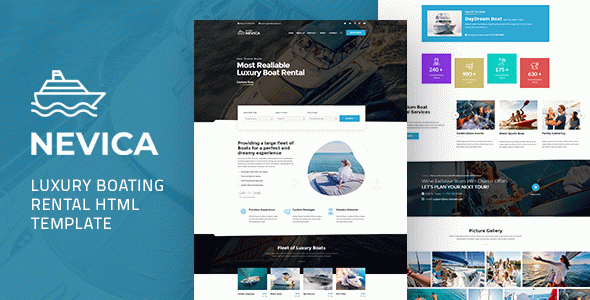 Nevica - Luxury Boats Rental HTML
