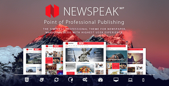 Newspeak - Responsive Magazine WordPress Theme