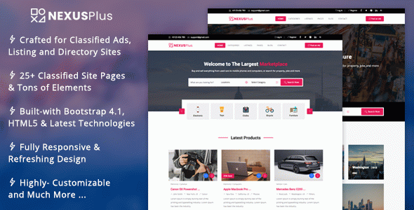 NexusPlus - Classified Ads Website Template