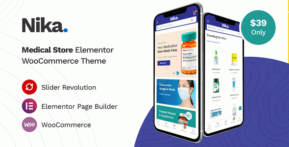 Nika - Medical Elementor WooCommerce Theme