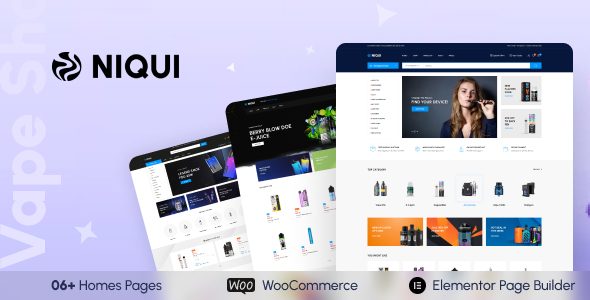 Niqui – Vape Store WooCommerce WordPress Theme with AI