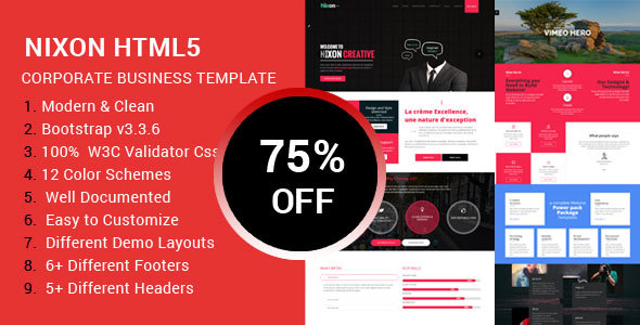 Nixon - Responsive Multi-Purpose HTML Template