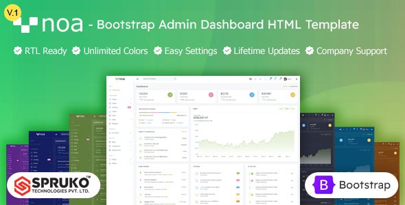 Noa - HTML Admin Bootstrap Dashboard Template