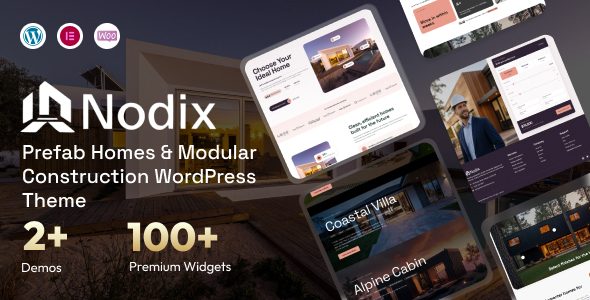 Nodix – Prefab Homes & Modular Construction WordPress Theme
