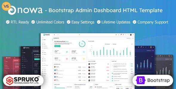 Nowa – HTML Bootstrap Admin Dashboard Template