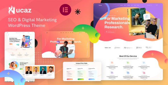 Nucaz - Digital Marketing & SEO WordPress Elementor Theme