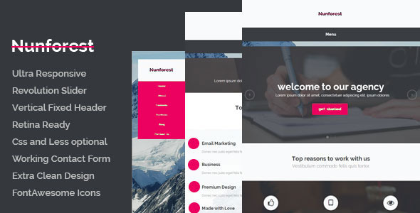 Nunforest - Multipurpose html template