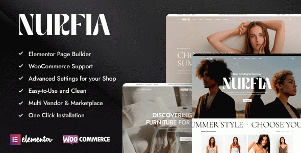 Nurfia - Fashion & Furniture WooCommerce Theme