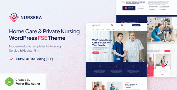 Nursera – Home Care & Private Nursing Gutenverse FSE WordPress Block Theme