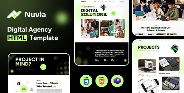 Nuvia | Digital Agency HTML Template