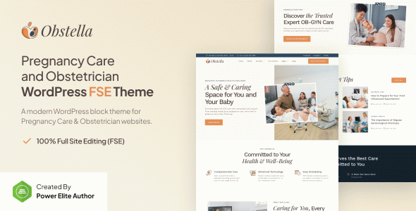 Obstella ??? Pregnancy Care & Obstetrician Gutenverse FSE WordPress Block Theme