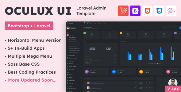 Oculux UI - Laravel Admin Dashboard Template
