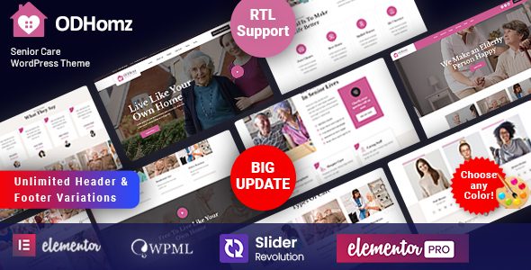 Odhomz - Elderly WordPress Theme