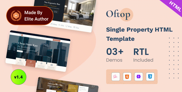 Oftop - Single Property Bootstrap 5 Template