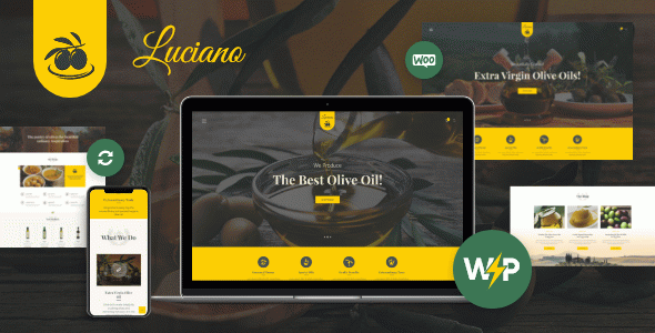 OliveOil - Oil Farm & Vinegars WordPress Theme + Online Store