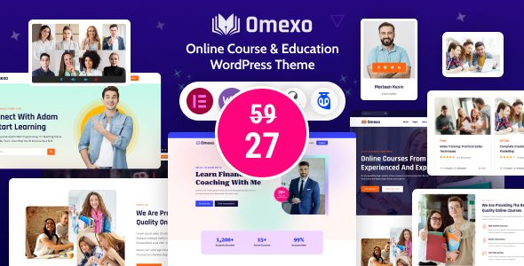 Omexo - Education & Online Course Elementor WordPress Theme