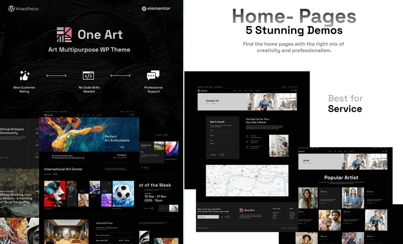 One Art ??? Artist Portfolio WordPress Theme