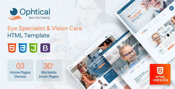 Ophtical - Eye Specialist & Vision Care HTML Template