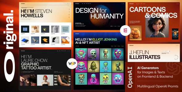Original ??? Illustrator & Artist Portfolio WordPress Theme