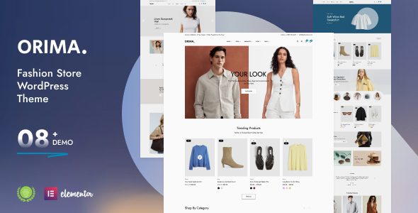 Orima – Fashion Store WordPress Theme with AI