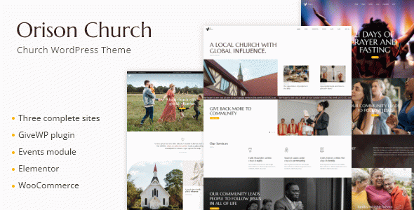 Orison - Church and Charity WordPress Theme