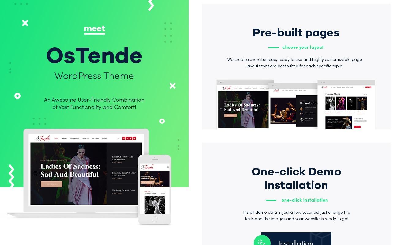 Ostende ??? Theater WordPress Theme