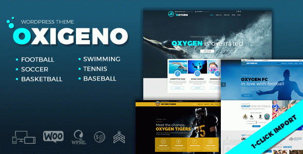 Oxigeno ??? Sports Club & Team WordPress Theme