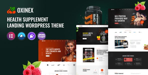 Oxinex - Health Supplement WordPress Theme