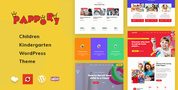 Pappory - Children Kindergarten WordPress Theme