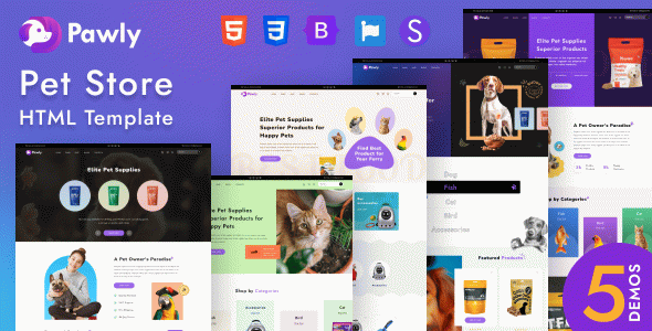 Pawly – Responsive Pet Store HTML Template