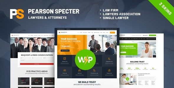 Pearson Specter | Law, Counsellor, Advocate & Law Firm WordPress Theme