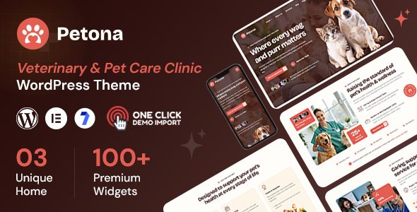 Petona - Pet Care WordPress Theme