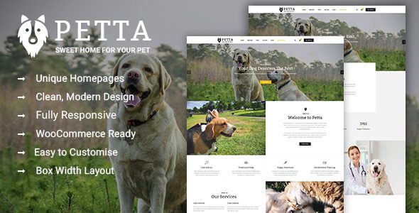 Petta - Pet Care WordPress Theme