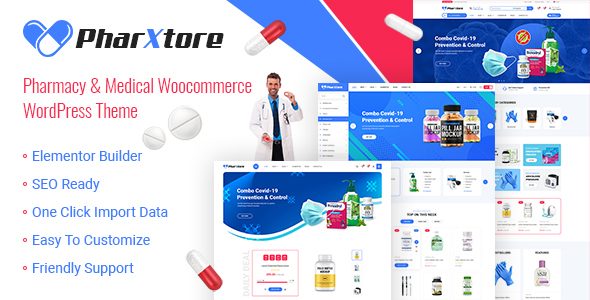 Pharxtore - Pharmacy & Medical Woocommerce WordPress Theme