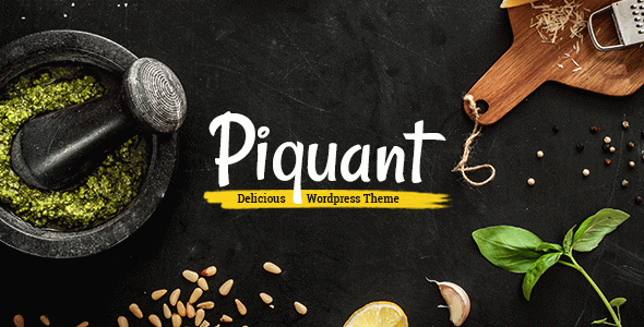 Piquant - Restaurant, Bar & Café WordPress Theme