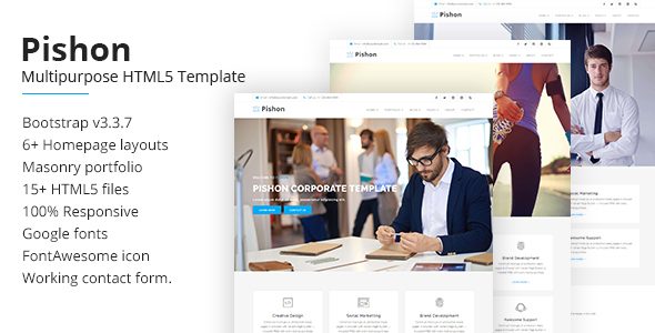 Pishon – Multipurpose HTML5 Template
