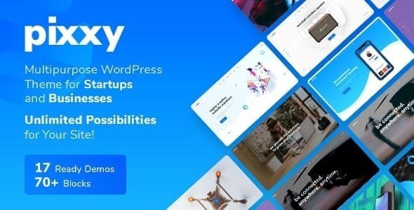 Pixxy - Landing Page | WordPress Theme